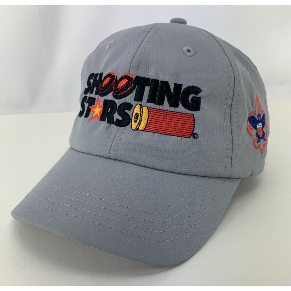 Shooting Stars Hat Gray Boy Scouts Sporting Clays BSA Zeeco Adjustable Ball Cap